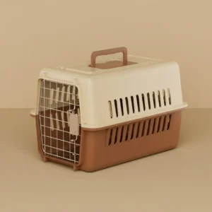 Solid PP Material Pet Carrier Plastic Carrying Case Pet Transport Cage for Outdoor Carry