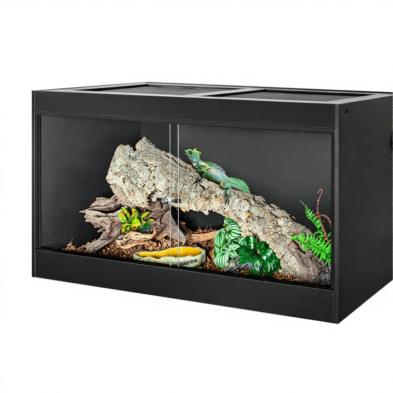 Solid PVC Lizard Tank Crested Gecko Terrarium Tall 120 Gallon 4x2x2 Reptile Enclosures Cage