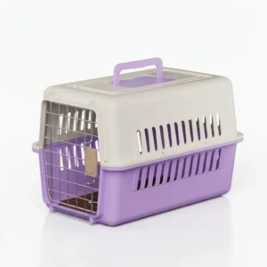 Solid Pattern Colorful Pet Travel Carrier Solid PP Material Airline Approved Box Pet Carrier for Small Animal