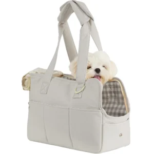 Solid Pattern Cotton Pet Carriers Zipper Closure Design for Small Dogs and Cats
