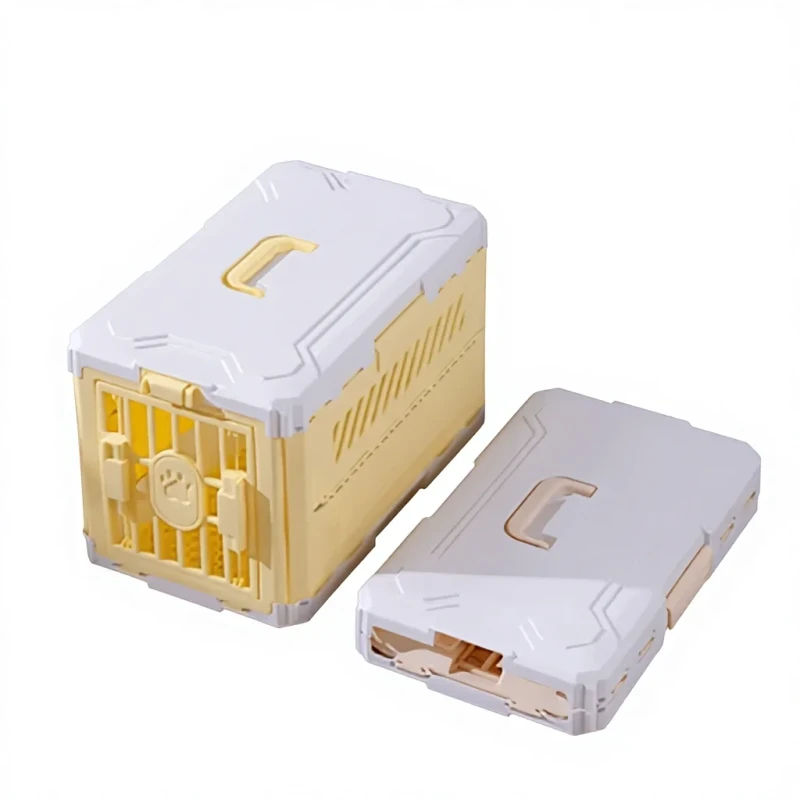 Solid Pattern Foldable Airline Approved Waterproof Polyester Plastic Pet Carrier Portable Dog Crate Ventilation Travel