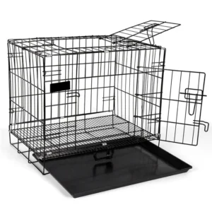 Solid Pattern Heavy Duty Metal Dog Cage Classic Large Indoor Pet Cat House Small Iron Drop Cage With Plastic Material