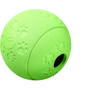 Solid Rubber Elastic Dog Toy Ball with Exploding Flower Pattern Eco Friendly Durable Pet Interactive Chewing Toy