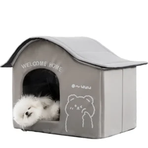 Solid Summer Cooling Dog Kennel Eco Friendly 600d Oxford Cloth Pet Bed with 100% Cotton Fill for Indoor Outdoor Use