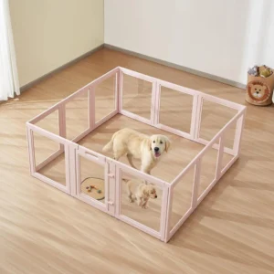 Solid Transparent Acrylic Pet Fence Anti Escape HDPE Playpen for Small Pets Bulk Supply