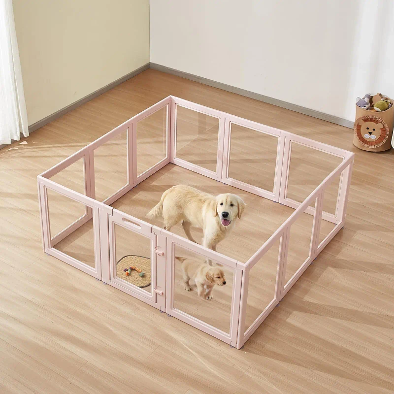 Solid Transparent Acrylic Pet Fence Anti Escape HDPE Playpen for Small Pets Bulk Supply