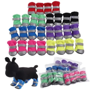 Solid Warm Pets Shoes Soft Sole Winter Dog Shoes