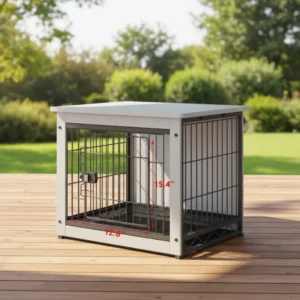 Solid Wood Breathable Multi Size Dog Cages Sturdy Indoor Outdoor Pet Kennels Heavy Duty for Pet Shop