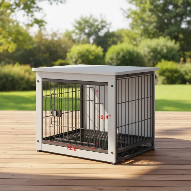 Solid Wood Breathable Multi Size Dog Cages Sturdy Indoor Outdoor Pet Kennels Heavy Duty for Pet Shop