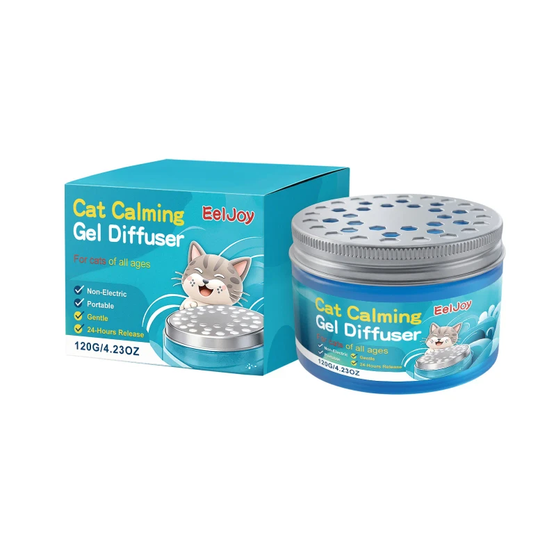 Soothing Cat Scent Gel Diffuser Long Lasting Aroma Relief Anxiety Indoor Cat Calming Product