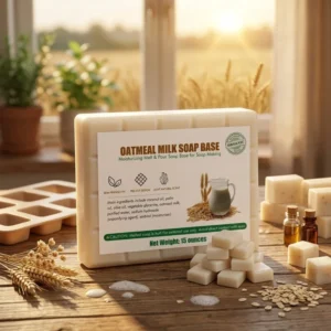 Soothing Oatmeal Milk Melt Pour Soap Base Gentle PH Bulk Raw Material for DIY Sensitive Skin Bath Soap Production