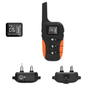 Sound Vibration Static Electricity Rechargeable IP67 Waterproof Plastic Bark Control Eco friendly Training Collar for Dogs