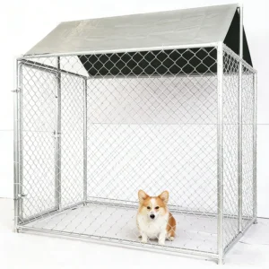 Spacious Outdoor Dog Cage High Security Welded Mesh Anti Escape Pet Cage for Garden Backyard & Farm Fence