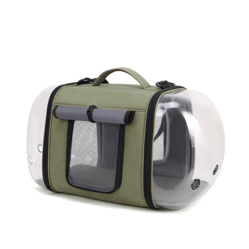 Spacious Semi Hard Shell Pet Carrier with Top Handle for Cats Dogs Everyday Use Comfortable Pet Tote