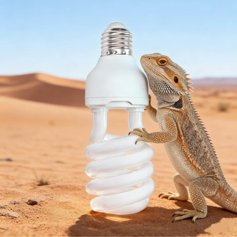 Spiral Compact Fluorescent Reptile UVB Lamp 13W 26W 5.0 10.0 UVA UVB Full Spectrum Calcium Supplement Bulb for Tortoise Lizard