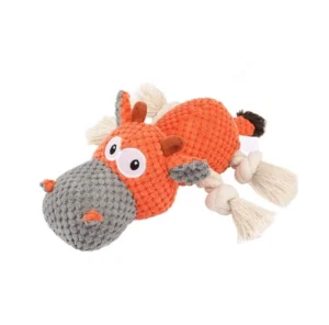 Squeaky Cartoon Classic Plush Dog Chewing Toys for Indoor Outdoor Use