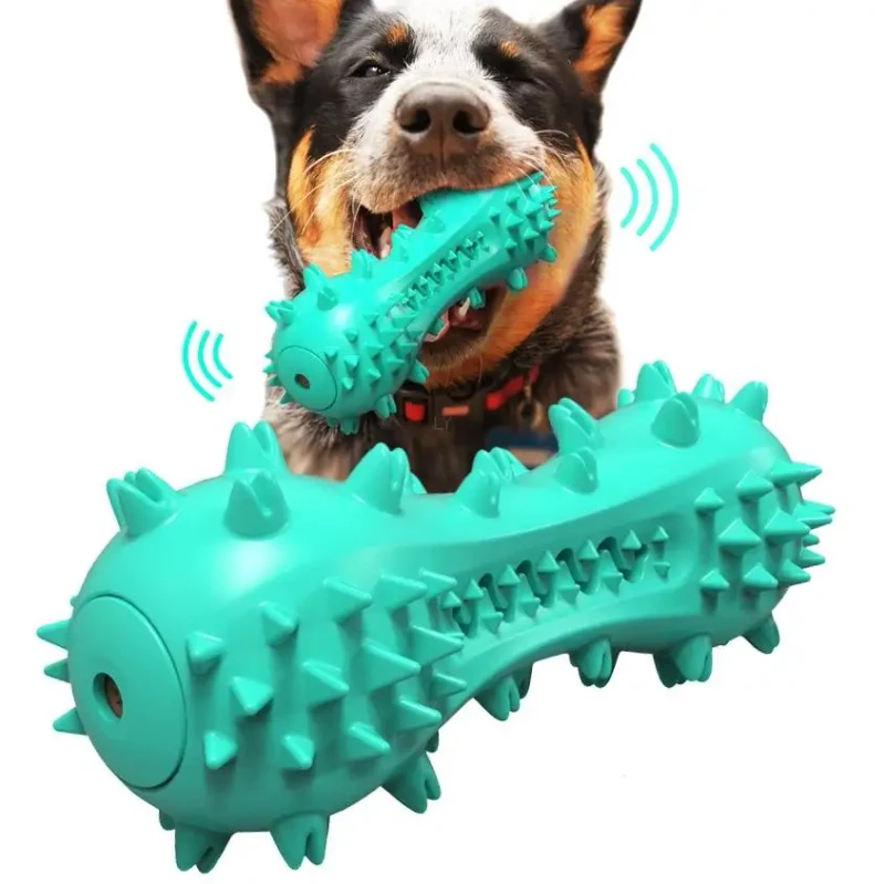 Squeaky Dog Toothbrush Toys Teeth Cleaning Chew Toy Durable Brushing Stick Dental Care Bones