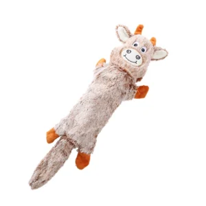 Squeaky Dog Toys with Soft Durable Fabric for Small Medium and Large Pets No Stuffing for Indoor Play Supports Active Biting