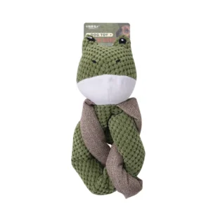 Squeaky Plush Dog Toys Sloth Rabbit Bear Frog Cute Pet Toys Durable Chew Teething for Medium Large Dogs