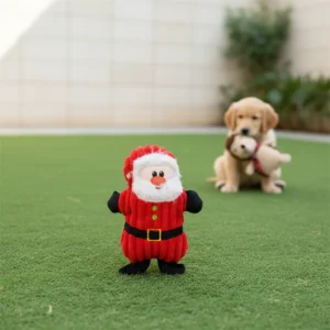 Squeaky Plush Pet Toy Winter Warm Comfort Companion Sturdy Tough Play Fetch Toy Suitable for All Kinds of Dog Breeds