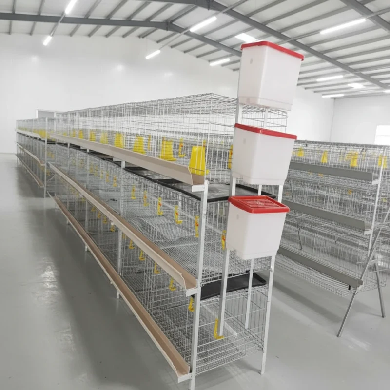 Stackable Galvanized Pet Cage 3 Tier H Frame Wire Cage for Small Animals Multi Level Breeding Cage for Chicken