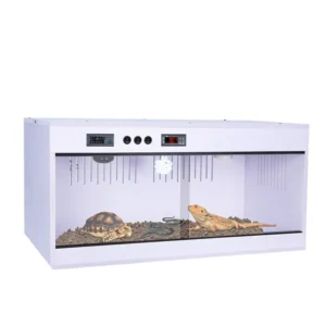 Stackable PVC Reptile Terrarium with Temperature Control, Light Switch & Humidity Control for Snake, Lizard, Gecko