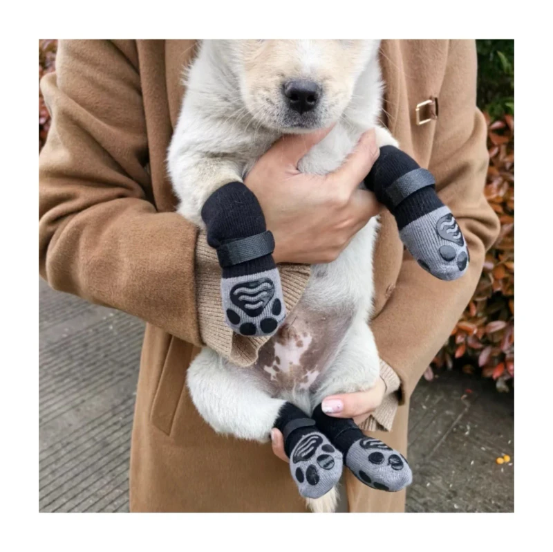 Stain Resistant Waterproof Dog Sock Anti Slip Pet Shoe Comfortable Socks for Dogs Cats