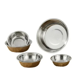 Stainless Steel Cat Bowl Eco Friendly Anti Slip Pet Feeder with Easy Cleaning for Large Dogs Multiple Sizes