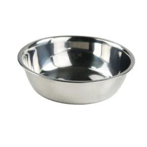Stainless Steel Cat and Dog Food Bowl Feeder Simple Design Rounded Shape for Small Animals