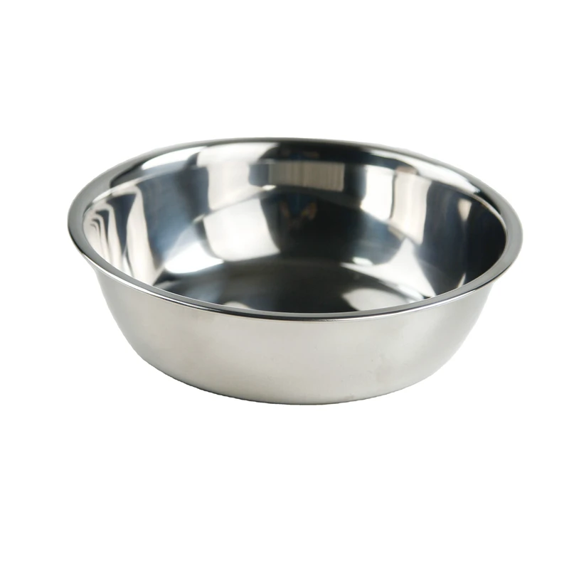 Stainless Steel Cat and Dog Food Bowl Feeder Simple Design Rounded Shape for Small Animals