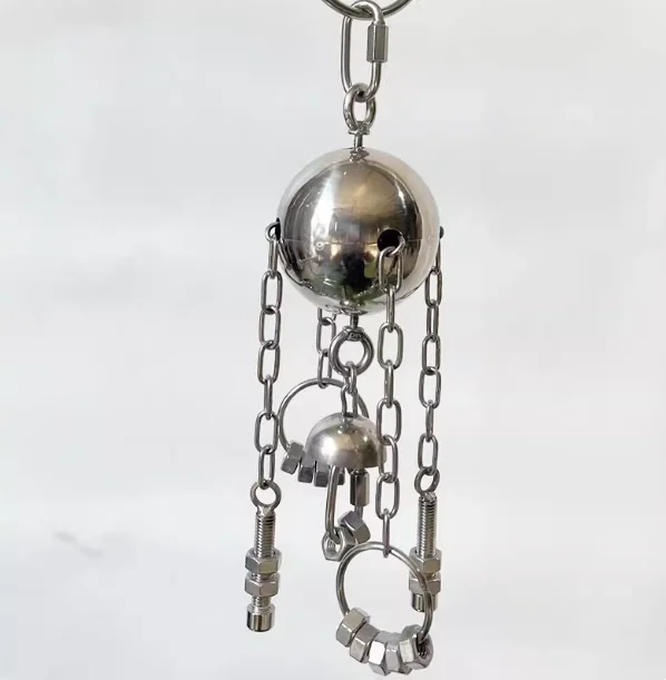 Stainless Steel Chew Toy for Parrots Cage Boredom Relief Puzzle Play Bird Supplies