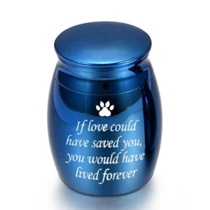Stainless Steel Customizable Pet Cremation Urn Small Animal Dog Cat Memorial Casket