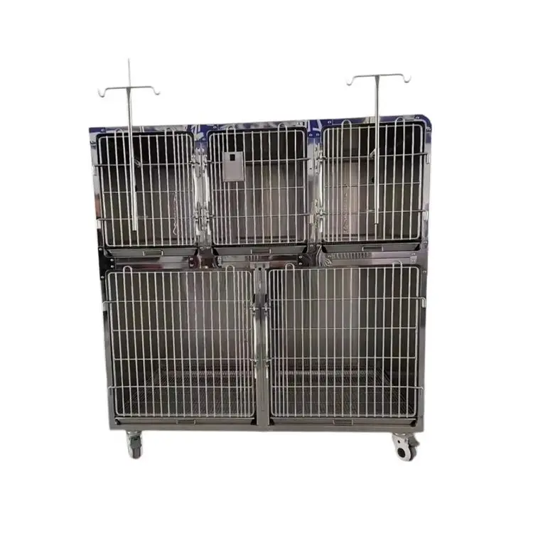 Stainless Steel Dog Cage Pet Cage Animal and Veterinary Equipment Oxygen ICU Cage