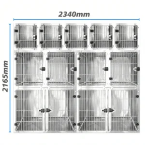 Stainless Steel Dog Cage Professional Veterinary Dog Cage Vet Clinic Pet Cage