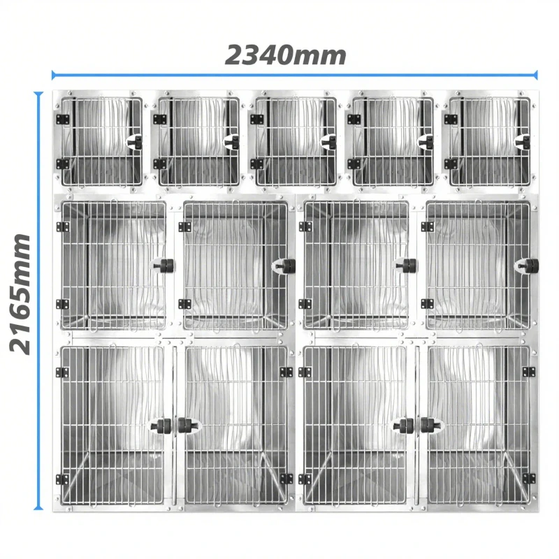 Stainless Steel Dog Cage Professional Veterinary Dog Cage Vet Clinic Pet Cage