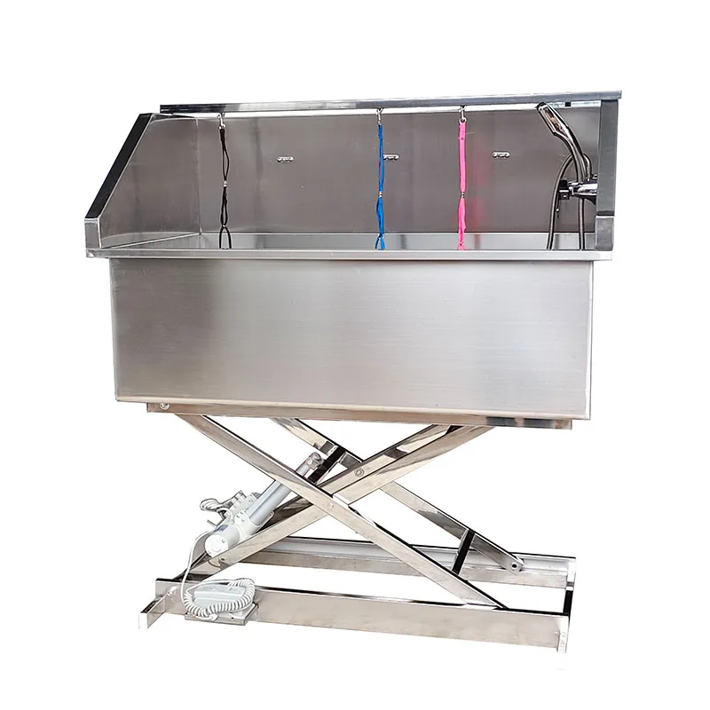Stainless Steel Dog Grooming Tub Stocked Pet Bathtub for Dog Bath and Pet Cleaning