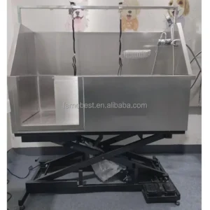 Stainless Steel Dog Washing Pool Large Pet Grooming Bath With Faucet Accessories