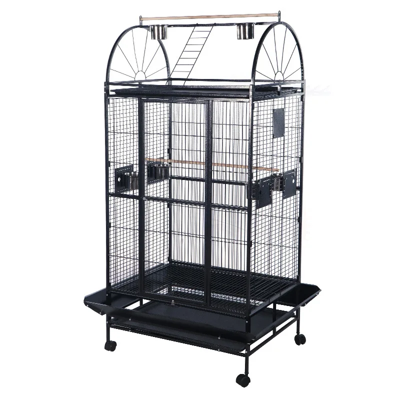 Stainless Steel Pet Canary Bird Cage Outdoor Large Parrot Cage Portable Aviary Bird Cages