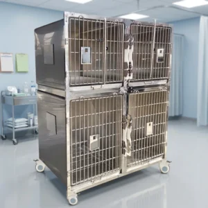Stainless Steel Pet Dismantling Cage with Thickened Design Anti collision and Bite Resistant Pet Hospitalization Cage
