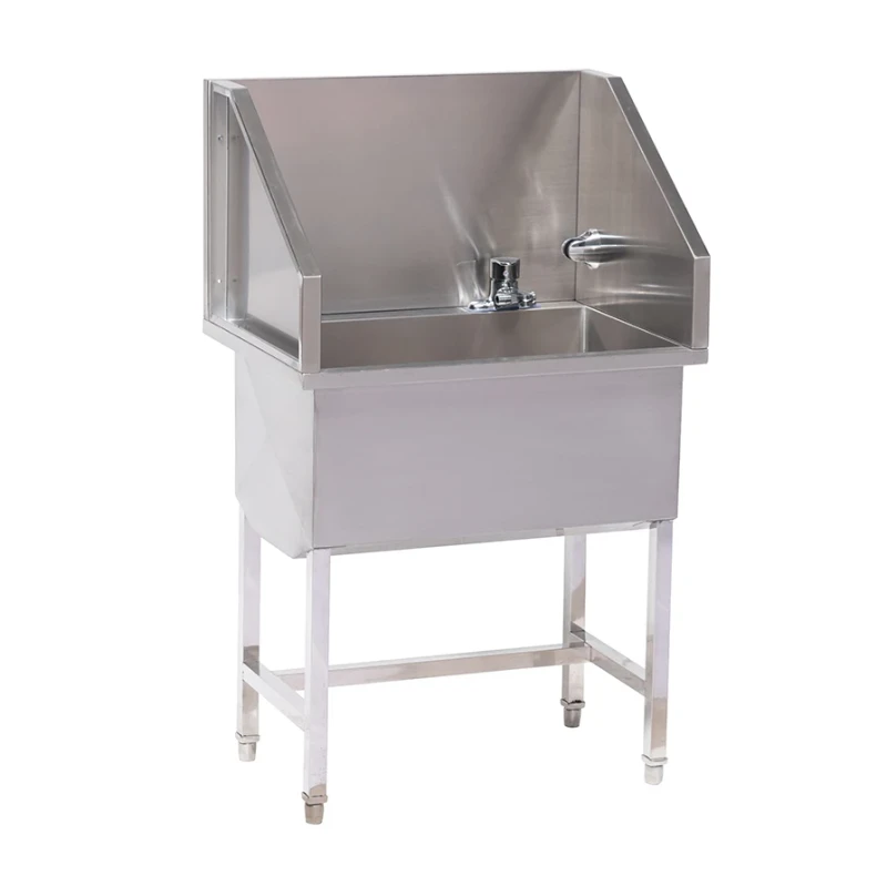 Stainless Steel Pet Equipment Shower Bathtub Grooming Cleaning Sink for Cat Dog Wash