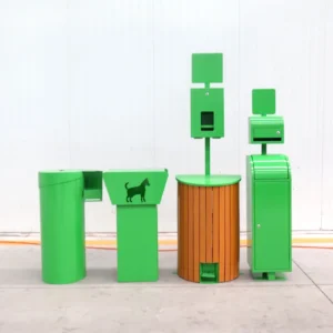 Standing Public Park Customized Pet Waste Bin Station Outdoor Dog Waste Disposal Bin