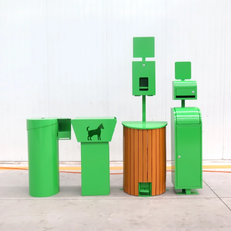 Standing Public Park Customized Pet Waste Bin Station Outdoor Dog Waste Disposal Bin