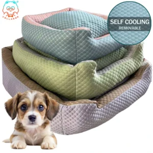 Stock 3 Colors Custom Summer Pet Cooling Dog Bed Low MOQ Pet Cooling Ice Mat Dog Cat Self Cooling Pet Bed