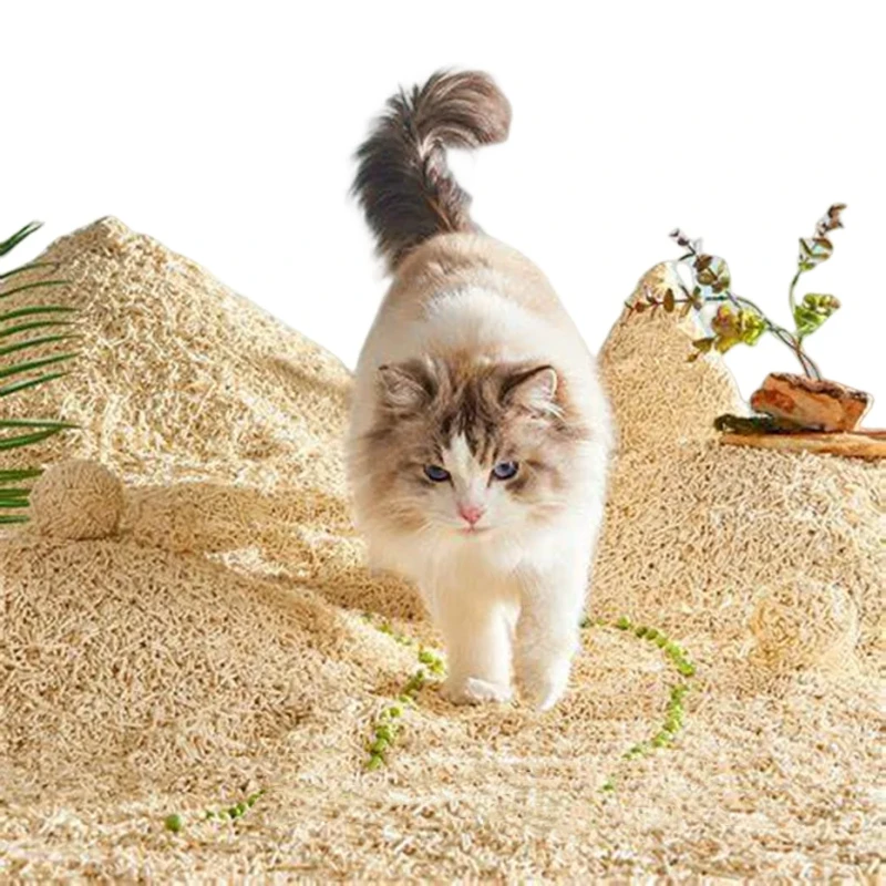 Strong Clumping Cat Litter Best Clean Bentonite Tofu Cat Litter Dust Free No Carry Out Cat Litter