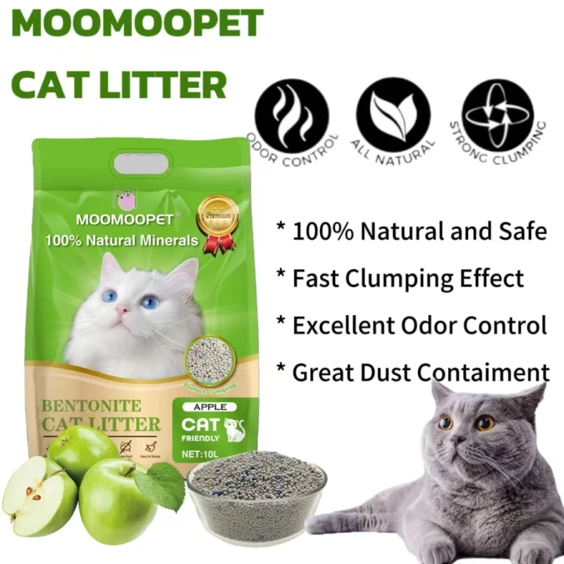 Strong Clumping Lavender Scent Bentonite Ball Cat Litter with Highly Absorbent Low Dust Odor Control Features