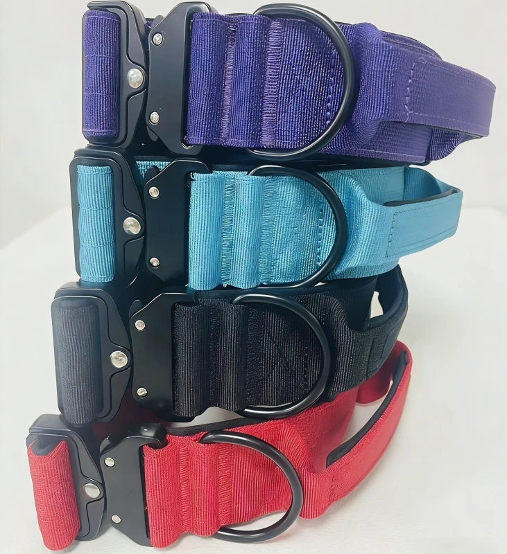 Strong Quick Release Heavy Duty Buckle Tactical Dog Collar 800KG Tension 5cm 4cm 3cm 2cm Wide Pet Dog Collar