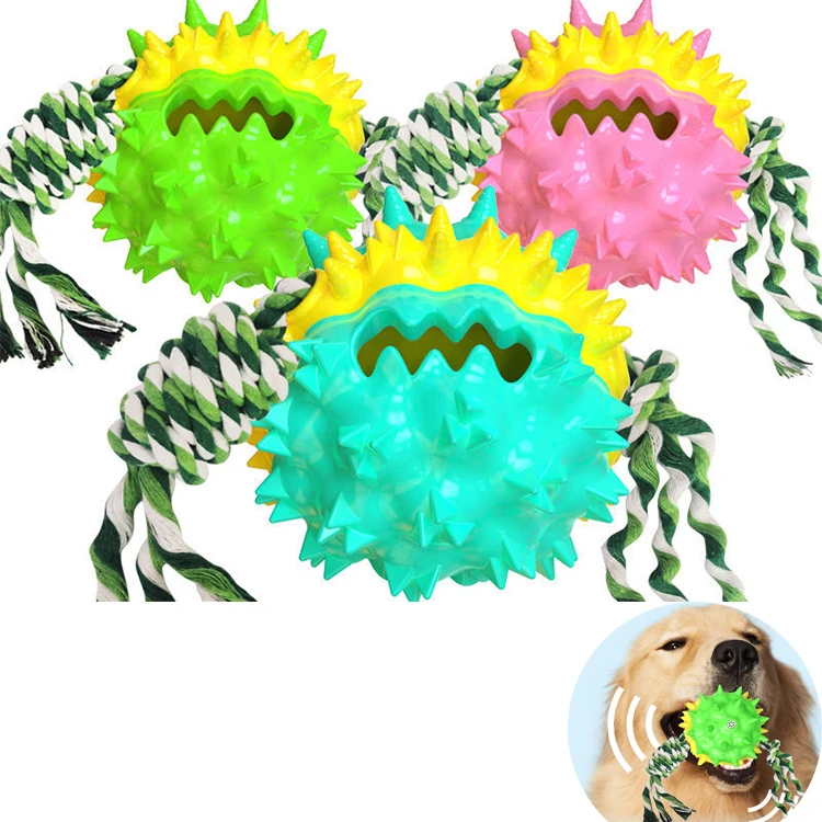 Strong Squeak Aggressive Indestructible Smart Eco Friendly Plush Cat Toy Pet Chew Custom Luxury Pet Accessories Dog Toy Ball