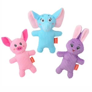 Stuffed Animal Pet Toy Animal Shaped Dog Plush Squeaky Toy