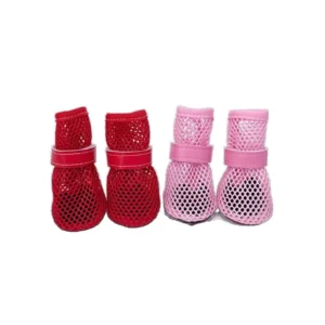 Summer Breathable Dog Shoes Pet Mesh Sandals Durable Dog Foot Cover for Outdoor