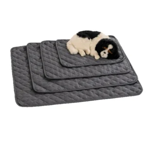 Summer Waterproof Dog Cat Pet Bed with Diamond Quilted Pattern That Doesn’t Attract Pet Hair for Cooling Mats